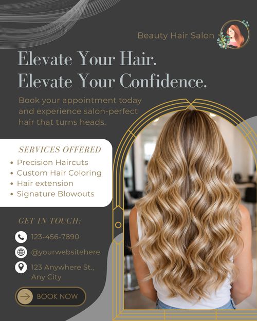 Beauty Hair Salon flyer